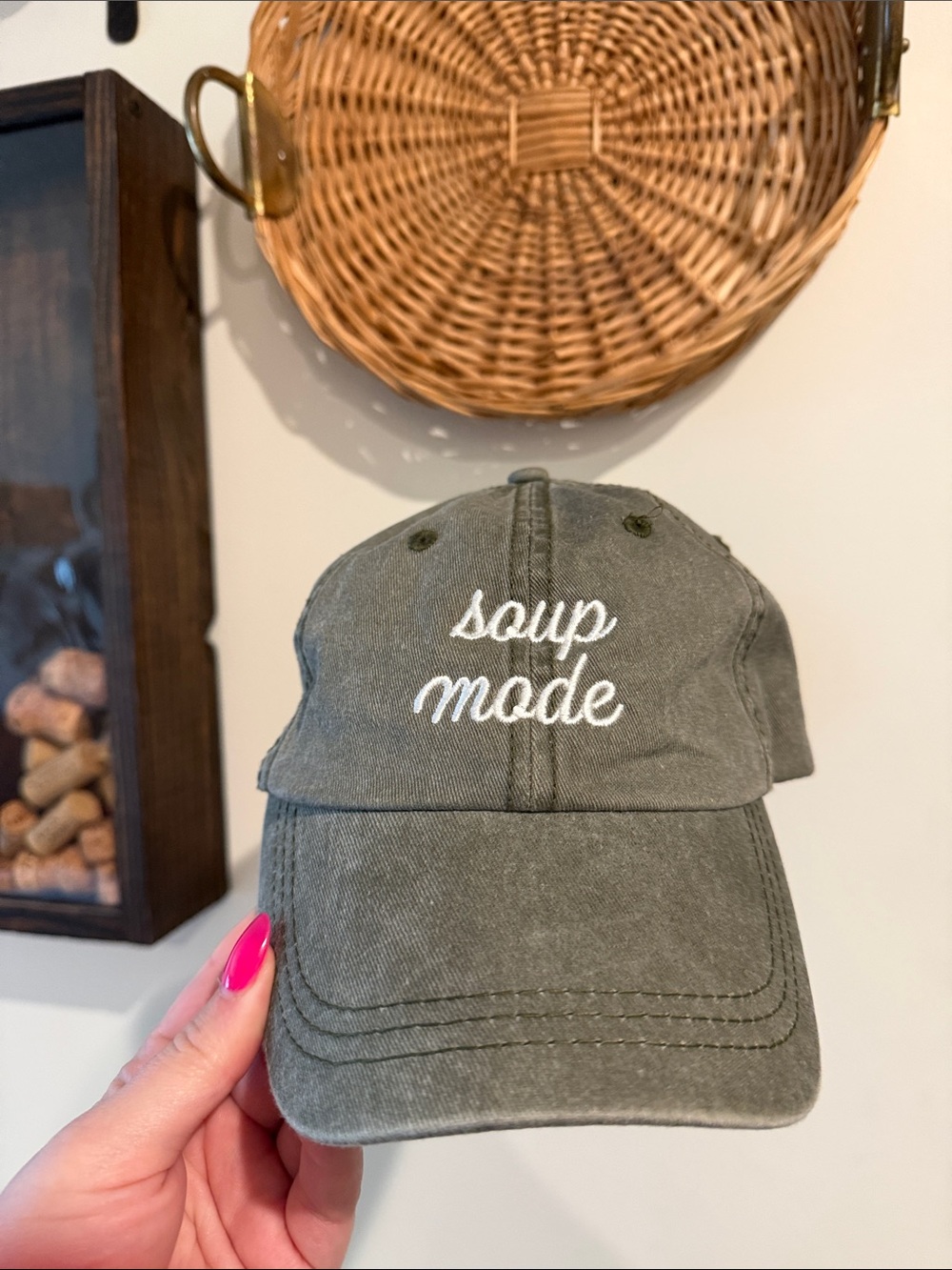🍲 Soup Mode Embroidered Cotton Dad Hat